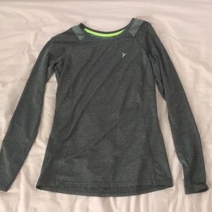 Gray athletic top